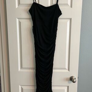 Showpo Black Strapless Dress